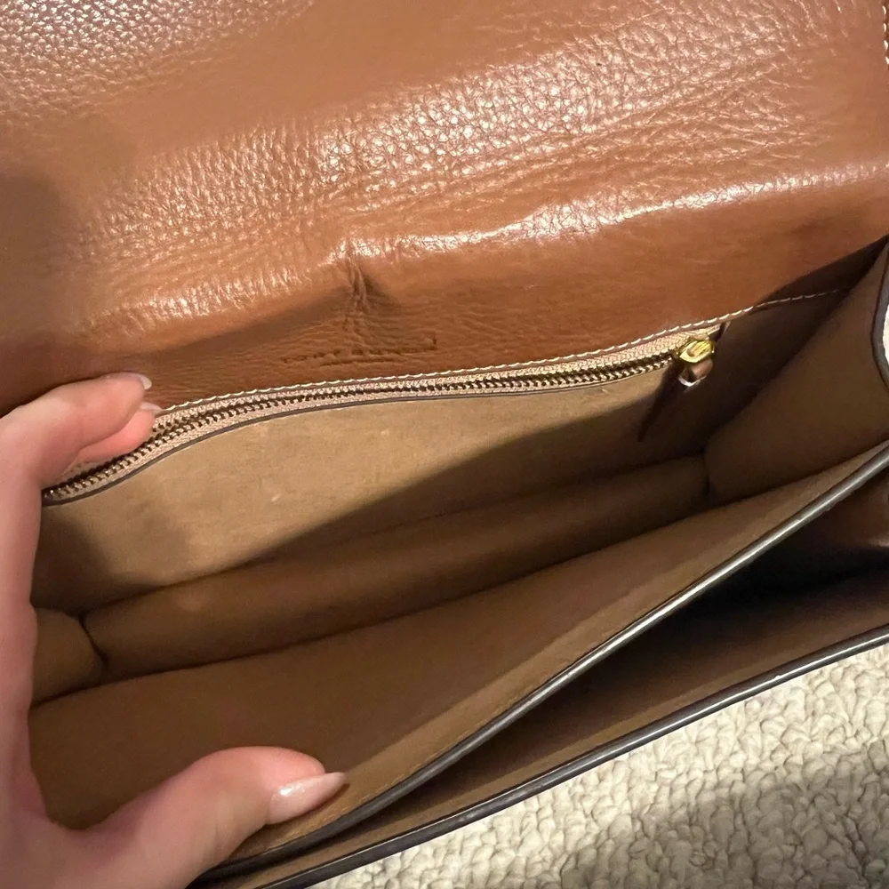 Tory Burch Brown Leather Shoulder Bag - Picture 9 of 16